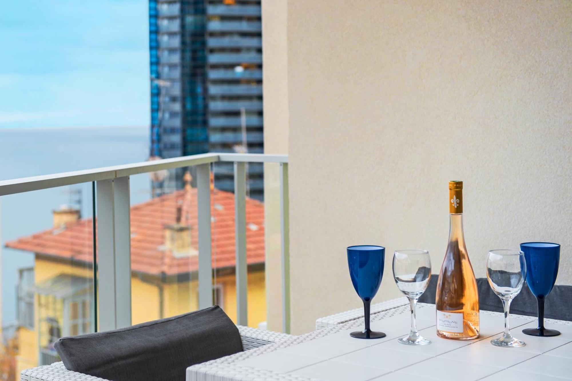 Grande Terrasse - Vue Mer - Parking - Bk Beausoleil Buitenkant foto