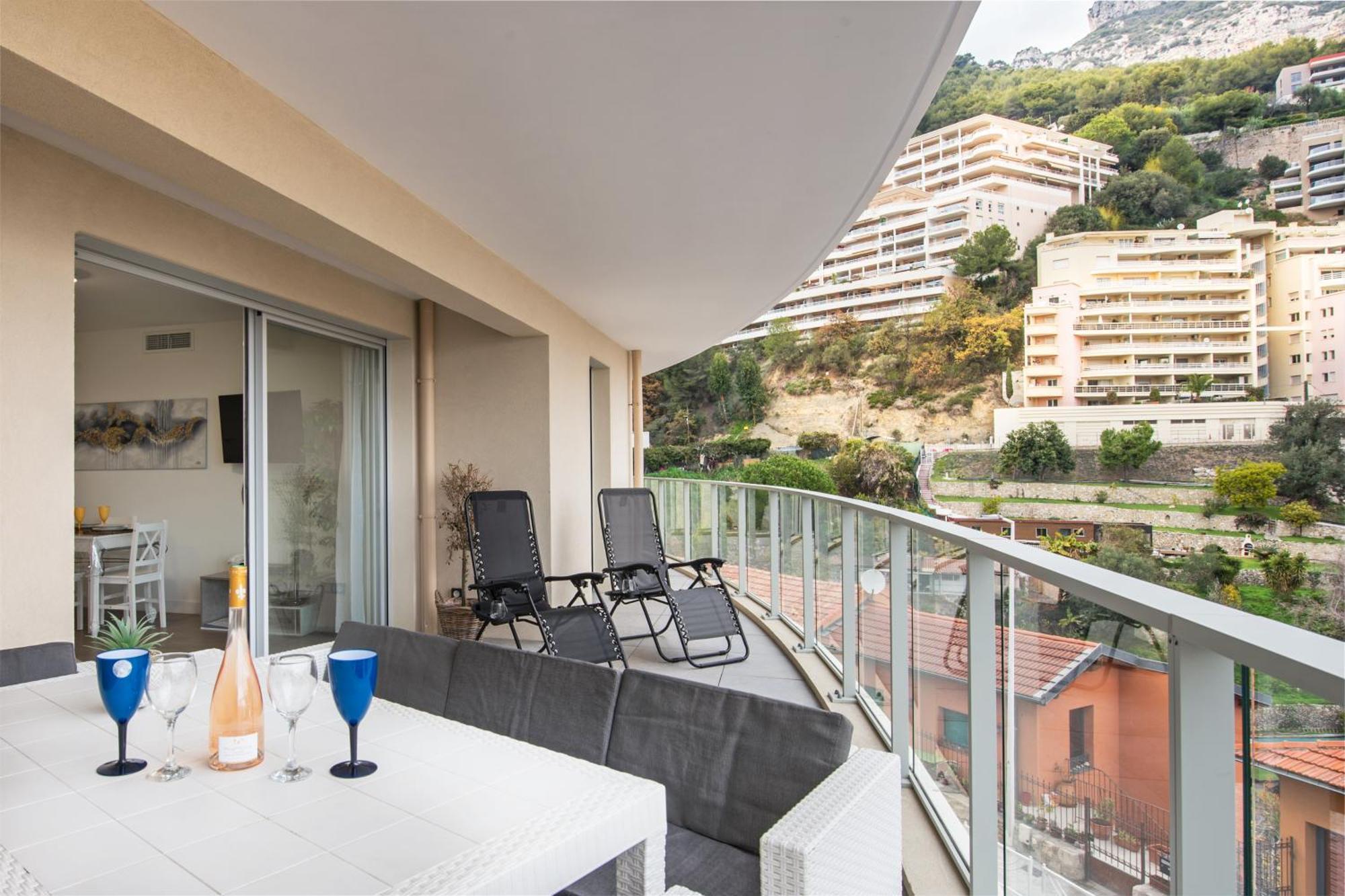 Grande Terrasse - Vue Mer - Parking - Bk Beausoleil Buitenkant foto